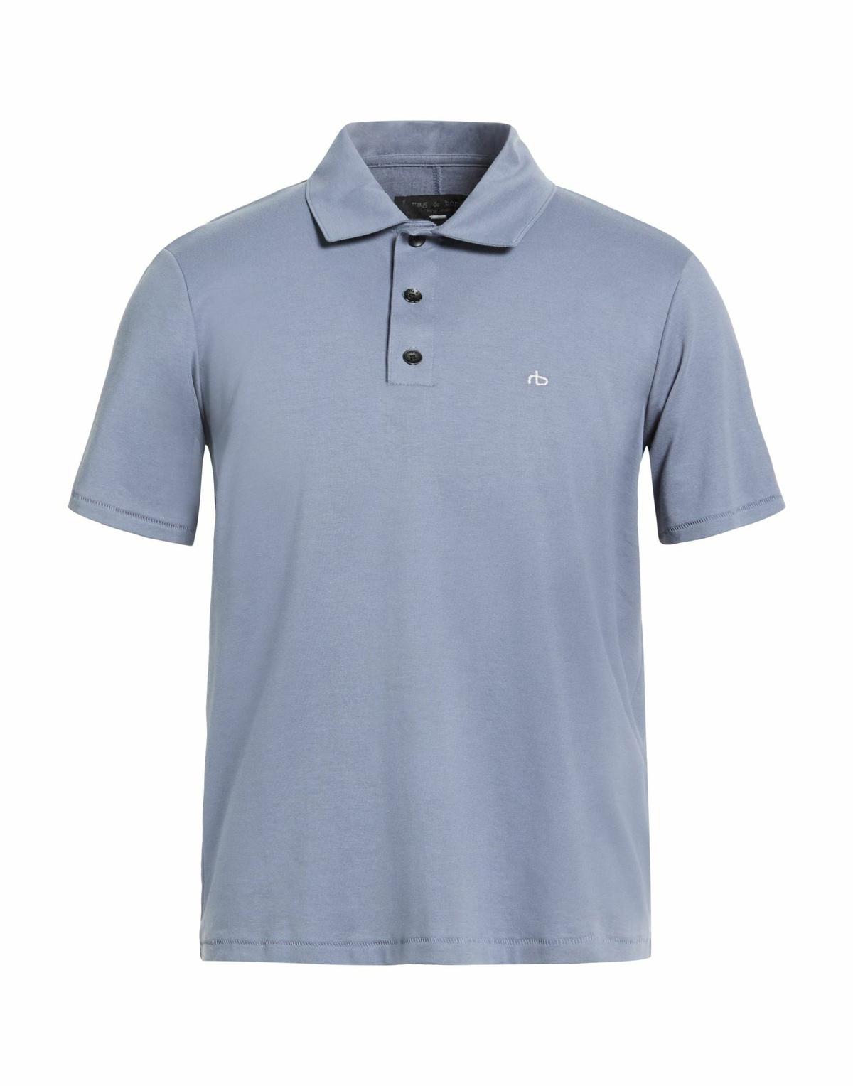 Rag & Bone Mens Polo shirt Slate in Blue