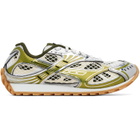 Bottega Veneta Green & Silver Orbit Sneakers