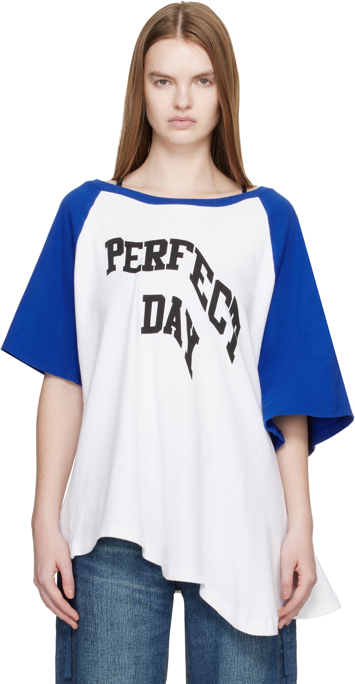 UNDERCOVER White & Blue UC1E8805-2 'Perfect Day' T-shirt