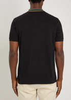 Vivienne Westwood Classic Logo Piqué Cotton Polo Shirt Black