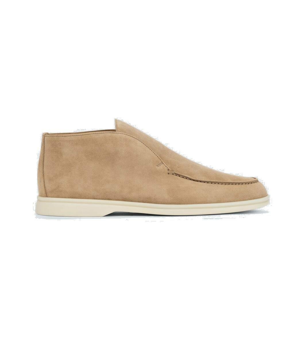 Photo: Loro Piana Open Walk suede ankle boots