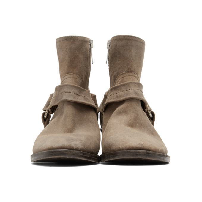 Golden Goose Taupe Bretagne Boots