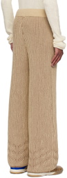 Isa Boulder SSENSE Exclusive Beige Rover Twisty Stripe Trousers