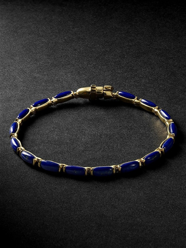 Photo: Fernando Jorge - 18-Karat Gold Lapis Lazuli Bracelet - Blue