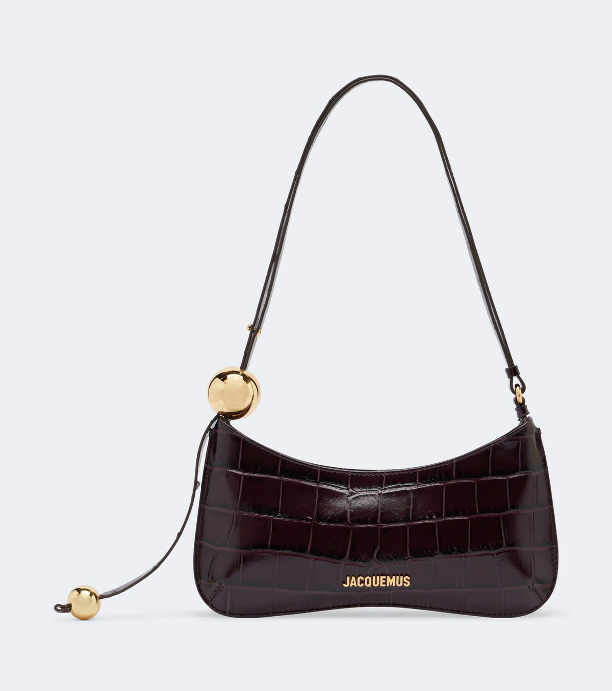 Jacquemus Bisou Perle Small leather shoulder bag