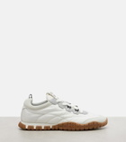 Miu Miu Tyre suede-trimmed sneakers