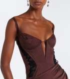Maria Lucia Hohan Ruched corset gown