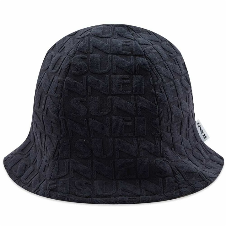 Photo: Sunnei Men's Reversible Logo Bucket Hat in Dark Navy
