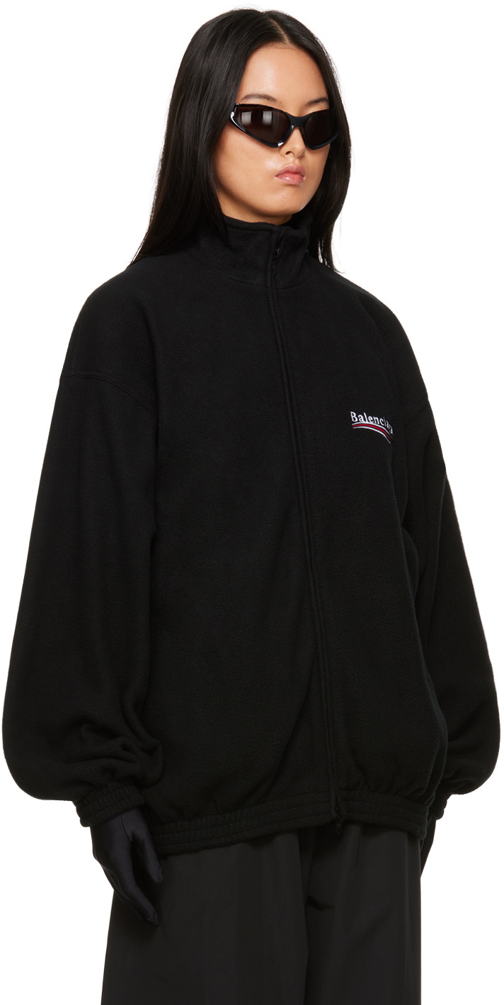【関税&送料込】Balenciaga Faded Black Dry Fleece Uniform Me Balenciaga Black Embroidered Jacket Balenciaga