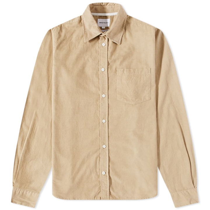 Photo: Norse Projects Men's Osvald Corduroy Shirt in Khaki