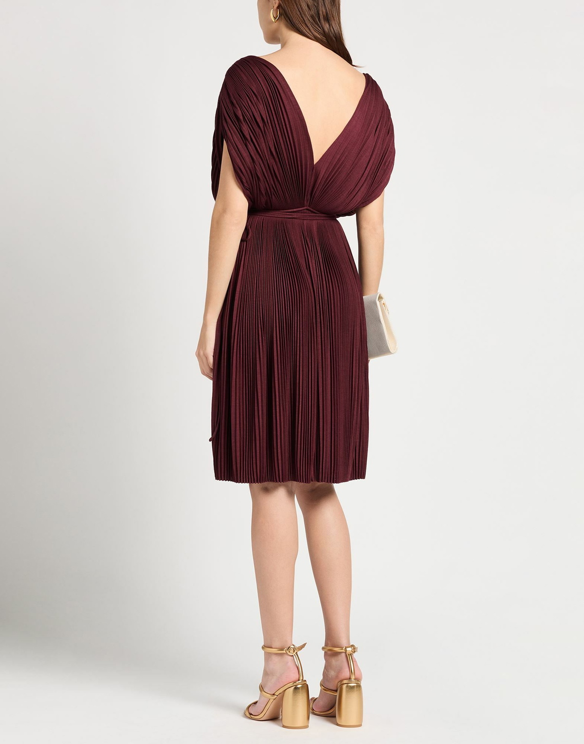 Alaïa Womens Midi dress in Burgundy