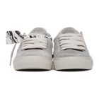 Off-White Grey Suede Vulcanized Low Sneakers