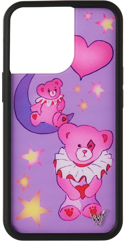 Photo: Wildflower Purple Harlequin Bear Hug iPhone 13 Pro Case
