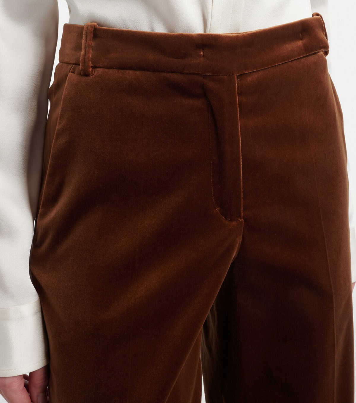 Dorothee Schumacher Elegance Softness velvet wide-leg pants