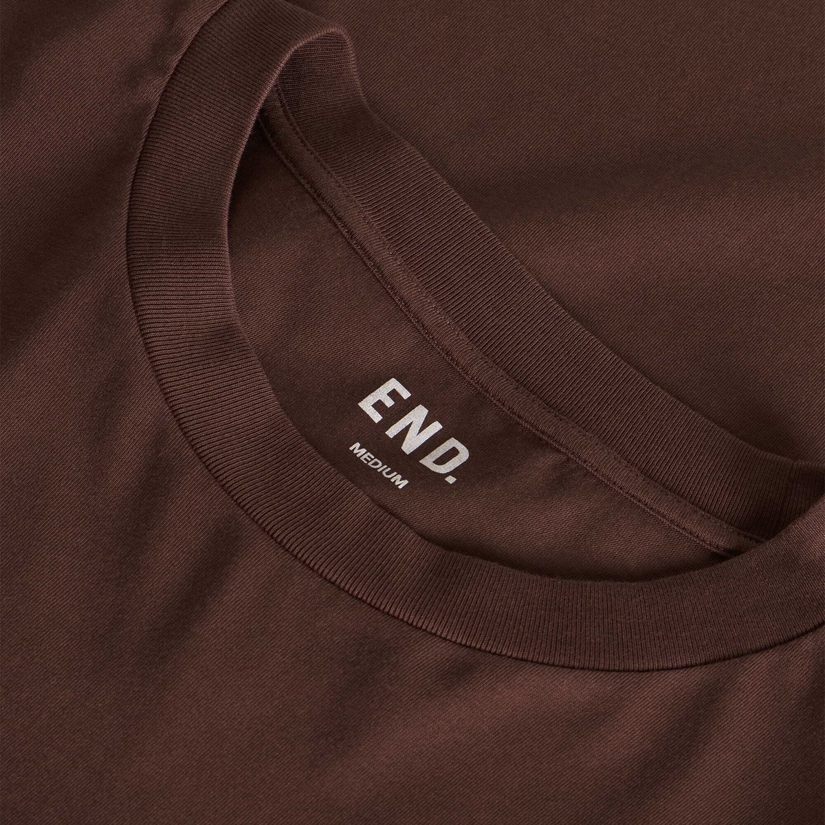 END. Signature T-shirt in Oxblood