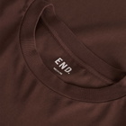 END. Signature T-shirt in Oxblood