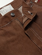 DIME - Djco Straight-Leg Logo-Embroidered Jeans - Brown