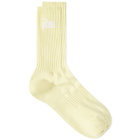 Patta Men's Basic Sport Sock in Wax Yellow