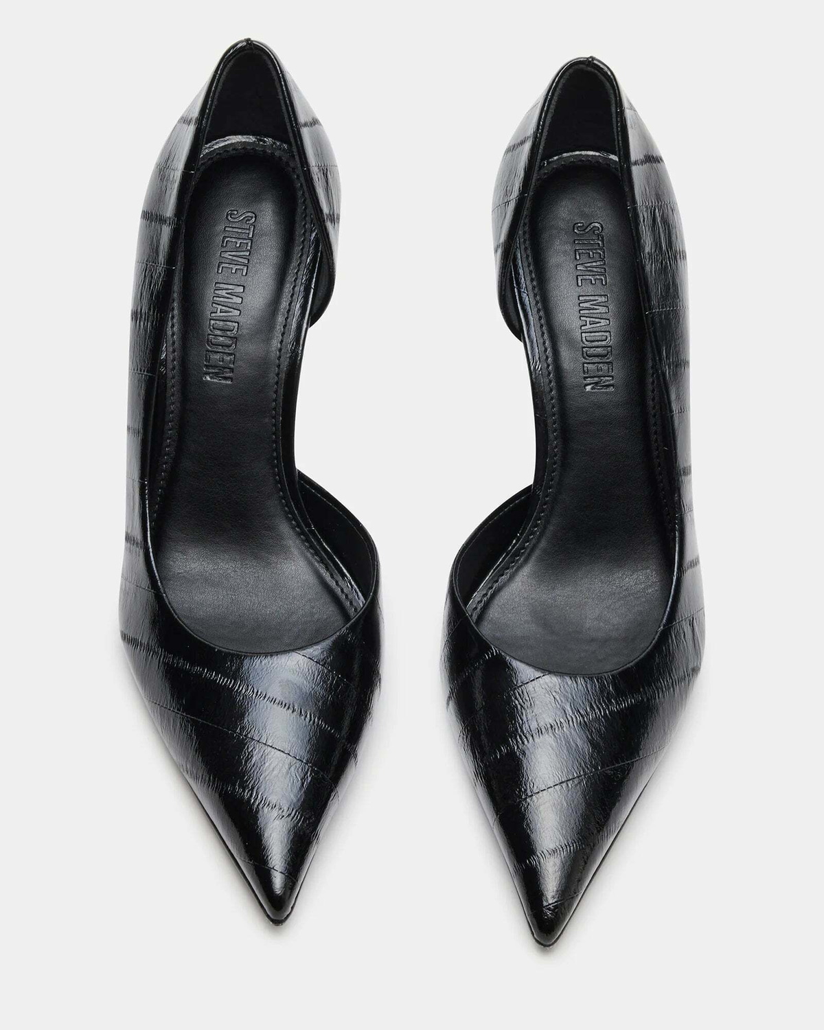 Steve Madden Nula Heels in Black Exotic