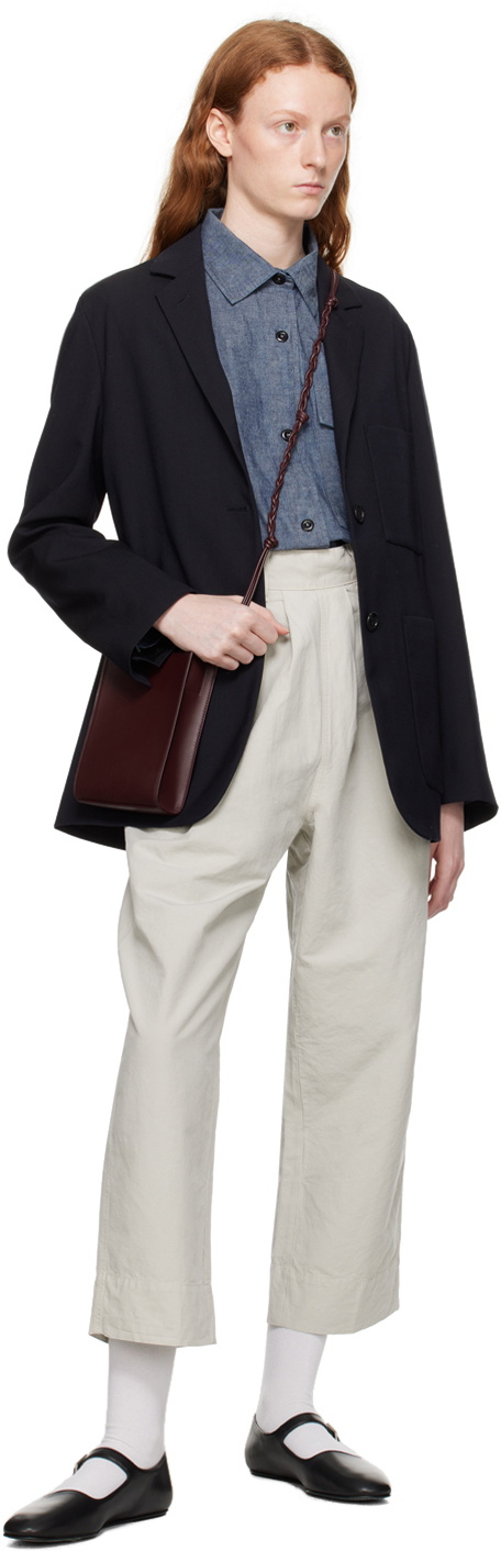 Margaret Howell Gray Cropped Trousers
