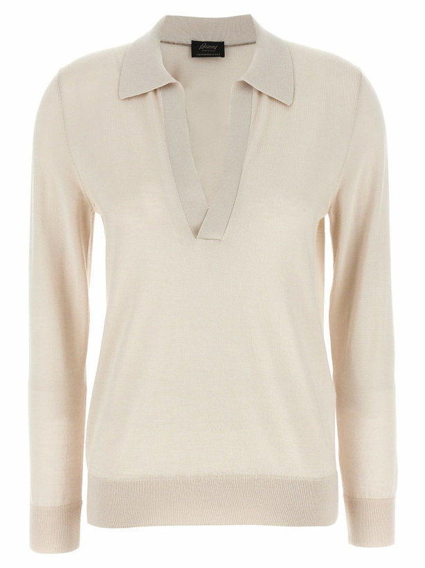 Photo: Brioni Cashmere And Silk Polo Shirt