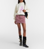 Marant Etoile Logo cotton-blend fleece sweatshirt