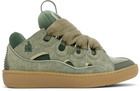 Lanvin Blue Curb Denim Sneakers