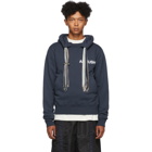 Ambush Blue Multi Cord Logo Hoodie