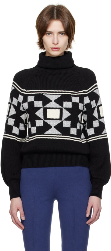 Photo: High Sport Black Lara Fairisle Turtleneck