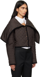 FIDAN NOVRUZOVA Brown Chad Quilted Puffer Jacket