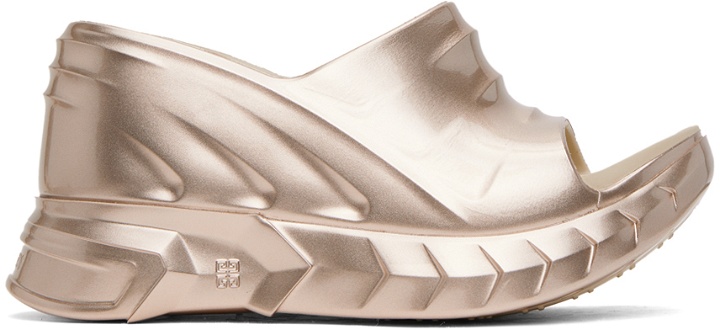 Photo: Givenchy Gold Marshmallow Sandals