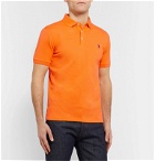Polo Ralph Lauren - Slim-Fit Stretch Cotton-Piqué Polo Shirt - Orange