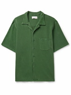 Les Tien - Camp-Collar Cotton-Piqué Shirt - Green