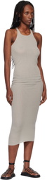 Rick Owens Off-White Temple Tank Midi Dress
