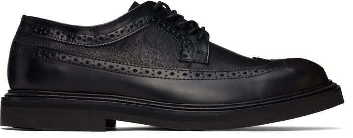 Photo: VINNY’s Black Vinnee Two-Tone Brogue Derbys