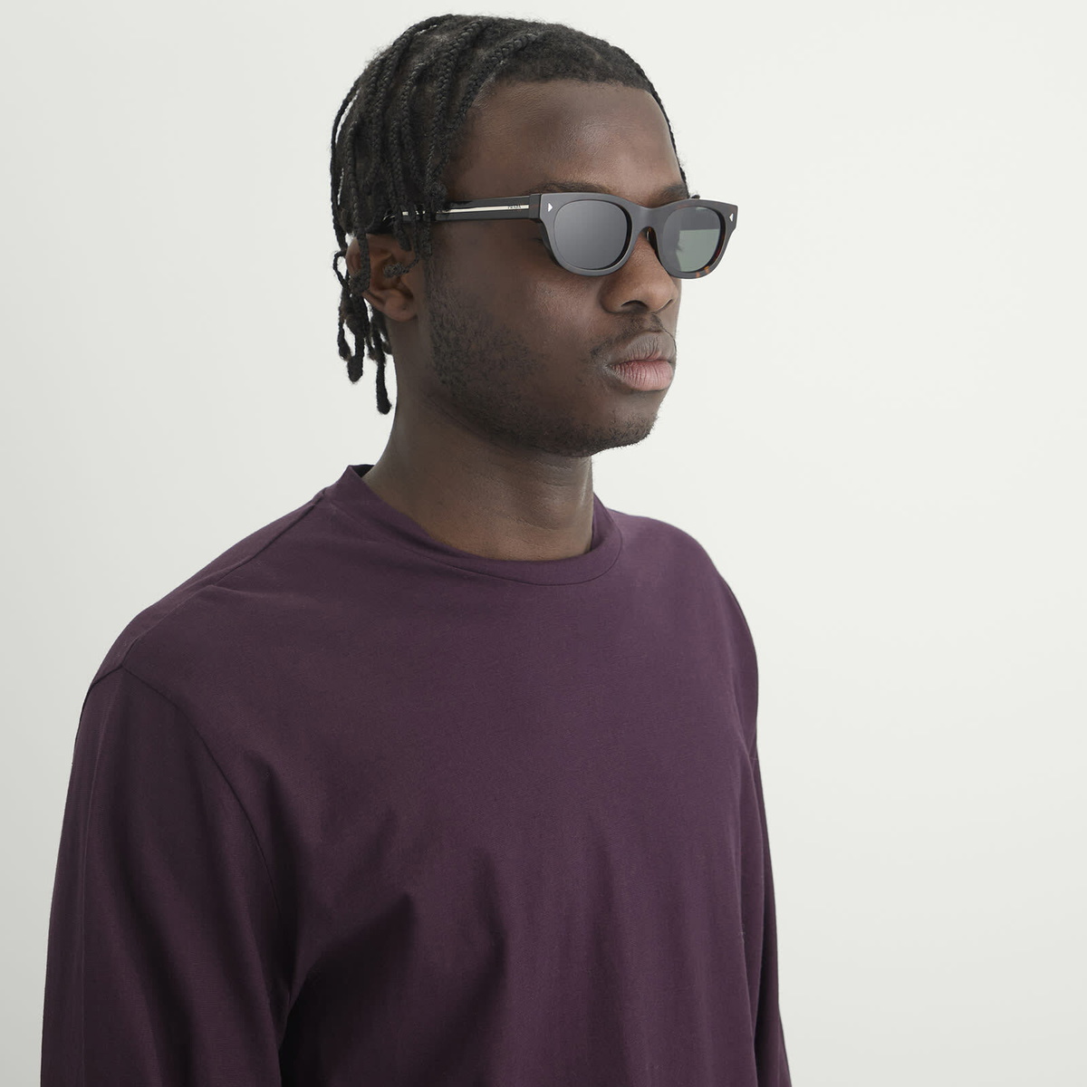 Prada Eyewear C09S Sunglasses in Havana/Green Polar 