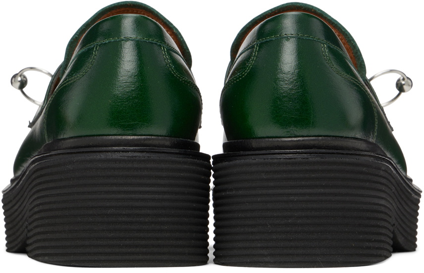 marni green loafers