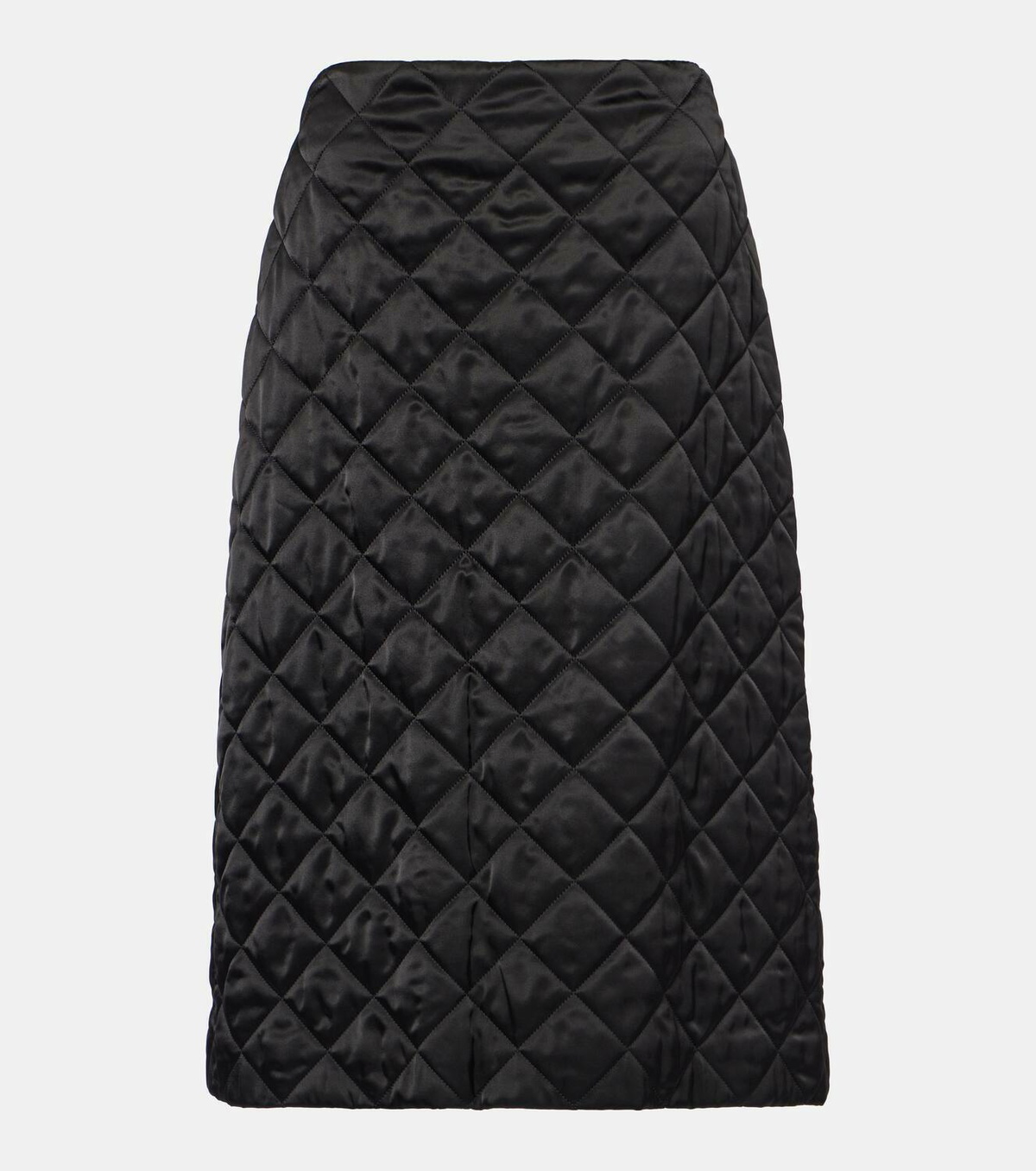 Jil Sander Quilted satin midi skirt Jil Sander