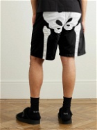 KAPITAL - Straight-Leg Mid-Length Panelled Swim Shorts - Black