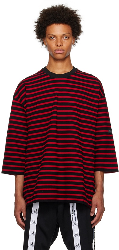 Photo: mastermind JAPAN Black & Red Striped T-Shirt