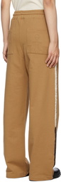 JW Anderson Brown Contrast Stitch Lounge Pants