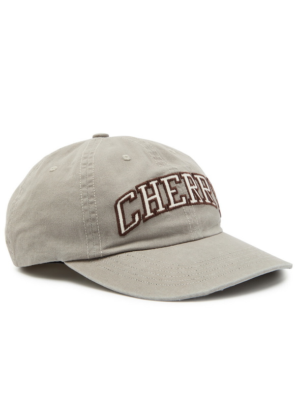 Photo: Cherry Los Angeles Logo-embroidered Cotton cap - Grey - One Size