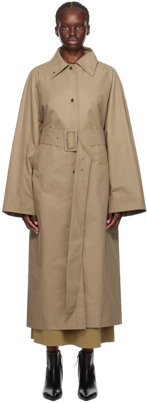 Photo: Birrot Khaki Mool Trench Coat