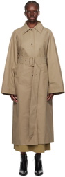 Birrot Khaki Mool Trench Coat
