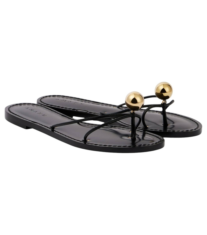 Photo: Amanu Malawi embellished leather thong sandals