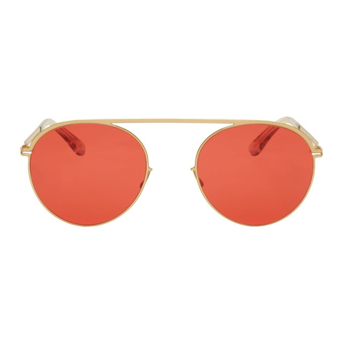 Photo: Mykita Gold and Red Studio5.1 Sunglasses