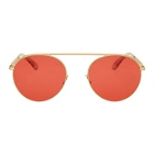 Mykita Gold and Red Studio5.1 Sunglasses