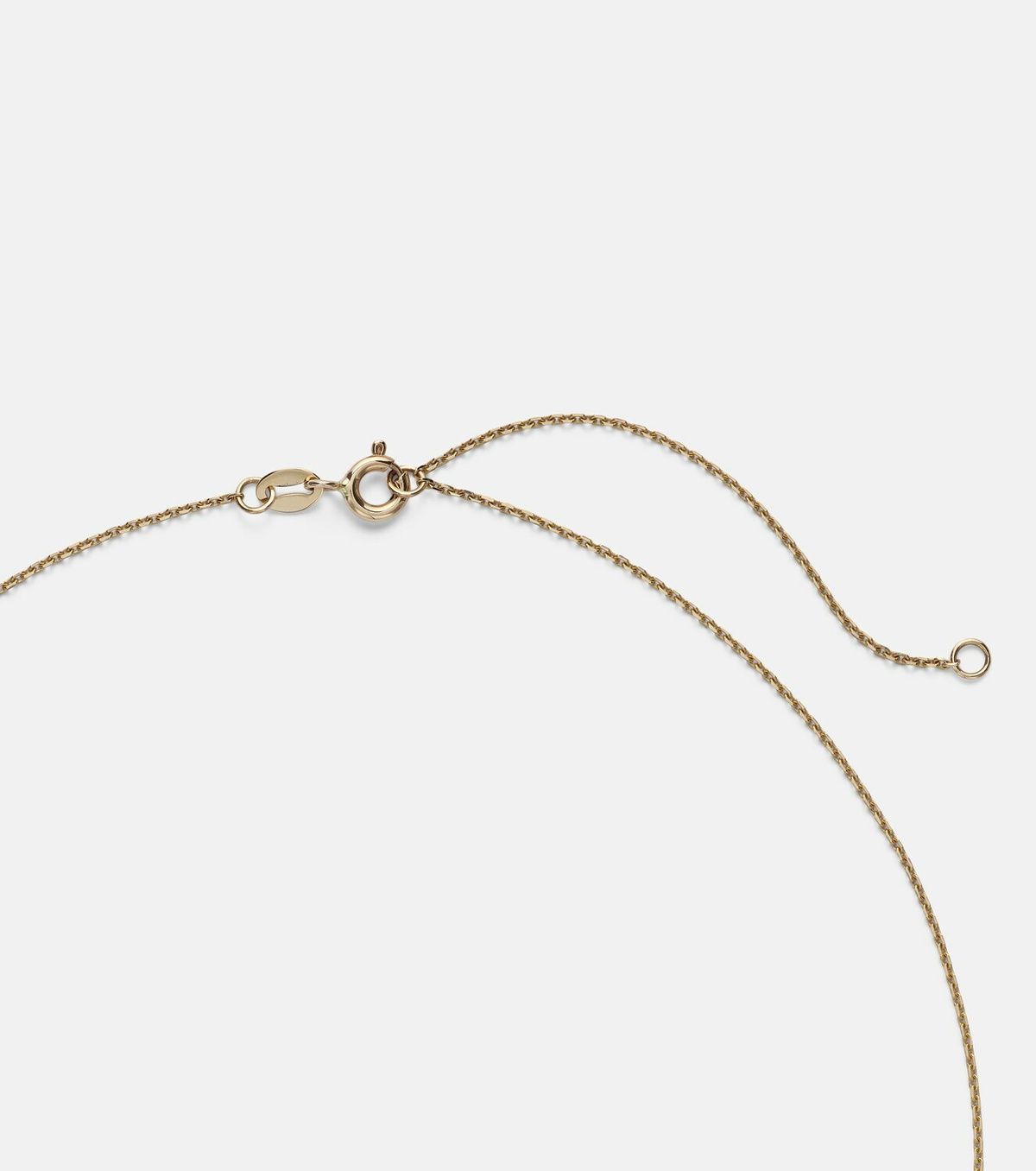 Stone and Strand Vintage Scallop Shell 14kt gold necklace with diamonds