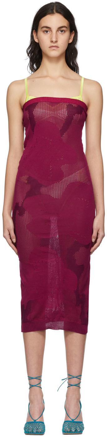 Katya Zelentsova SSENSE Exclusive Knit Pink Dress
