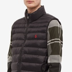 Polo Ralph Lauren Men's Recycled Lightweight Down Gilet in Polo Black